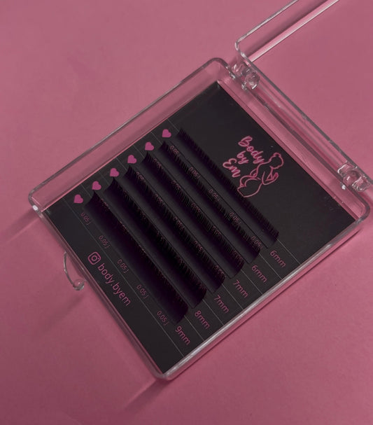 0.5 J curl 6-9mm Bottom Lashes