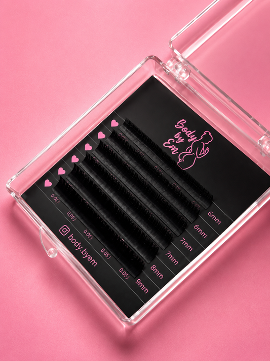 0.5 J curl 6-9mm Bottom Lashes